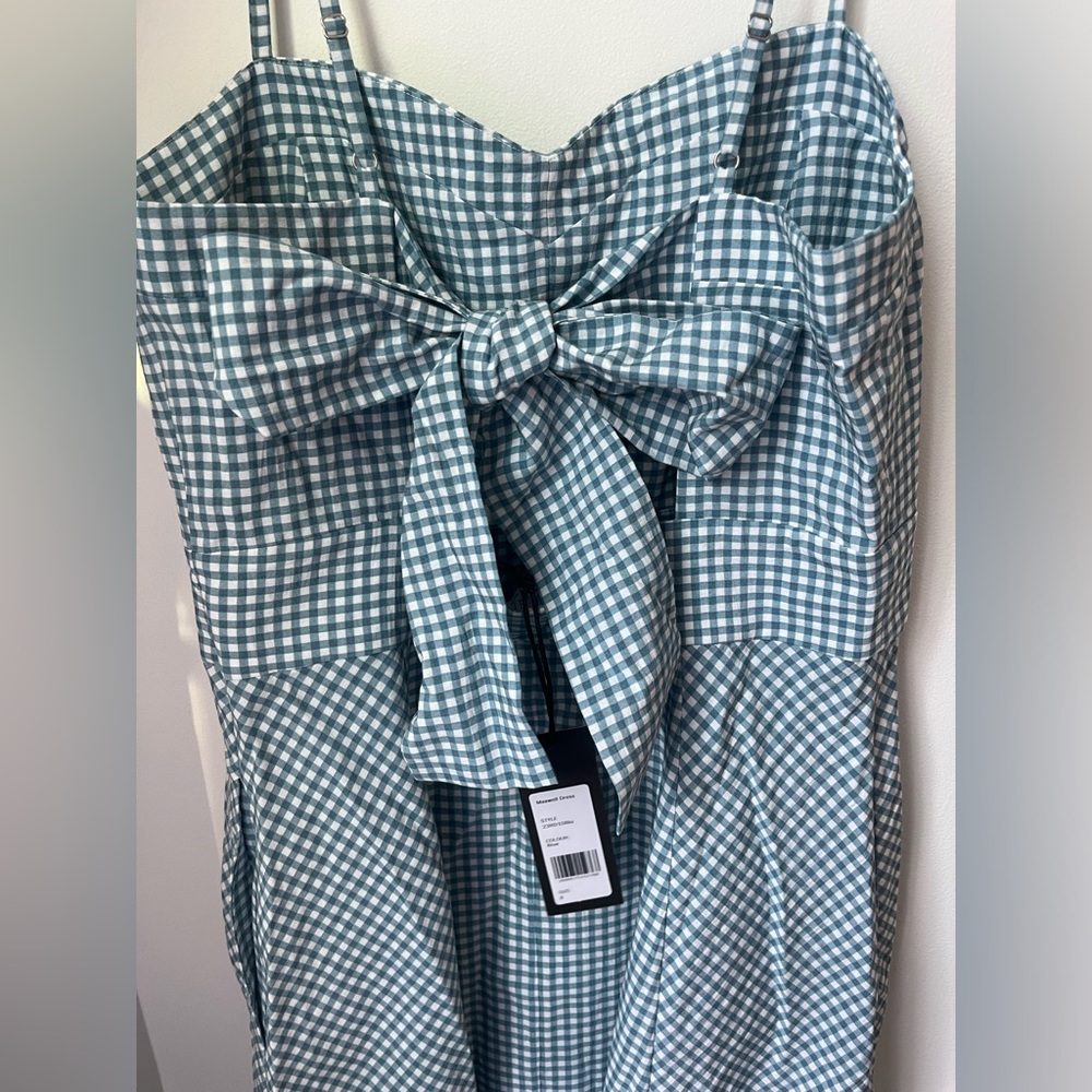 NEW WITH TAGS Hunter Bell sundress, blue striped and bow detail on back